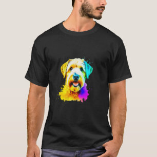 T-shirt Pop d'Art de Terrier Tiré à revêtement doux I Amou