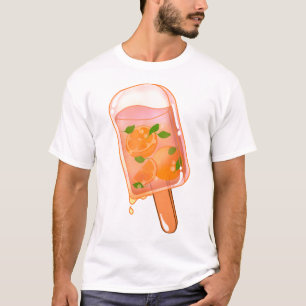 T-shirt Pop de glace fraîche orange