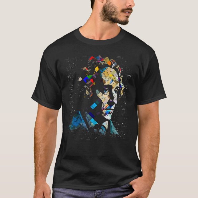T-shirt Pop Felix Mendelssohn Music Composer Pianist (Devant)