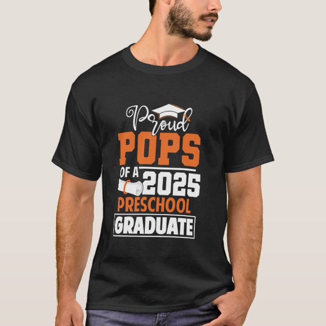 T-shirt Pop Fiers D'Une Classe D'Études Préscolaire 2025 D (Devant)