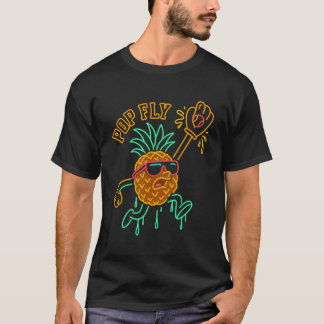 T-shirt Pop Fly Pineapple – Funny Baseball Cartoon