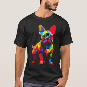 T-shirt Pop French Bull Dog Cubism
