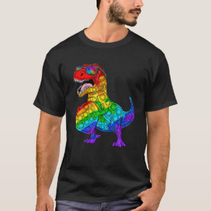 T-shirt Pop It 100 Jours De Dinosaure Scolaire T Rex Fidge