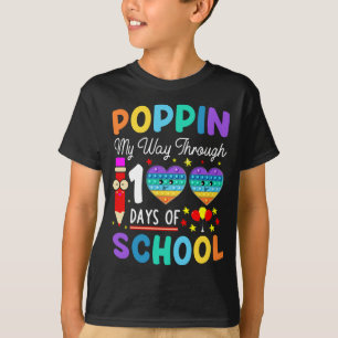 T-shirt Pop It 100th Day of School Kindergarten Kids