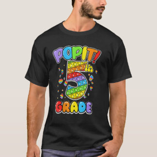 T-shirt Pop It 5th Grade Pop It Colorant Retour À L'École 