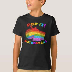 T-shirt Pop It Dot Day Unicorne Pour Fille Anniversaire