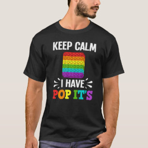 T-shirt Pop It Fidget Jeu Jeu Drôle Stress Bubble 2