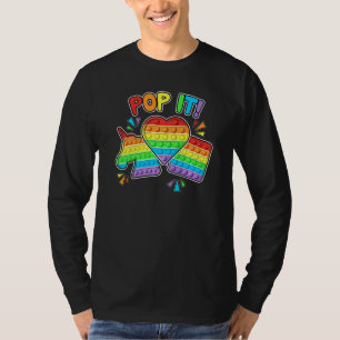 T-shirt Pop It Fidget Jouet coloré Pop It Jouet Enfants