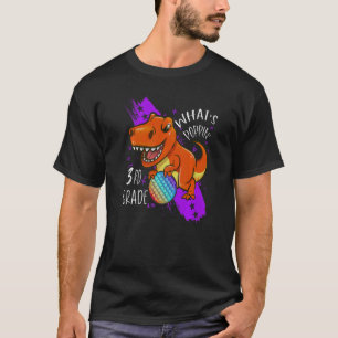 T-shirt Pop It Fidget Toy Dinosaur Rex Retour À L'École 3E