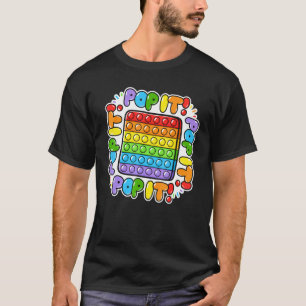 T-shirt Pop It Fidget Toy Pop It Pour Les Enfants