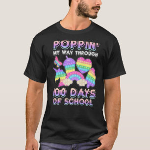 T-shirt Pop It Fidget Toys Pop My Way Pendant 100 Jours