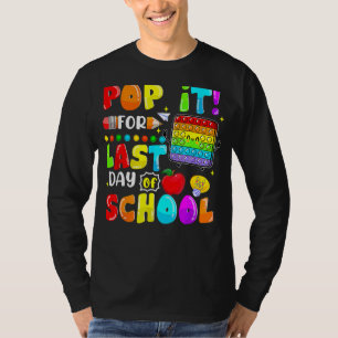 T-shirt Pop It For Dernier Day Of School Heart Fidget Kids