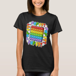 T-shirt Pop It Heart Funny Pop It Push Game