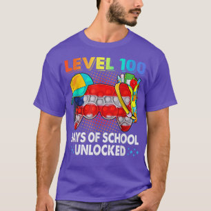 T-shirt Pop It Level 100 Jours De Jeux Vidéo Déverrouillés