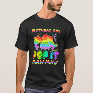 T-shirt Pop It Mawmaw Of Birthday Boy Pop It Shark Din