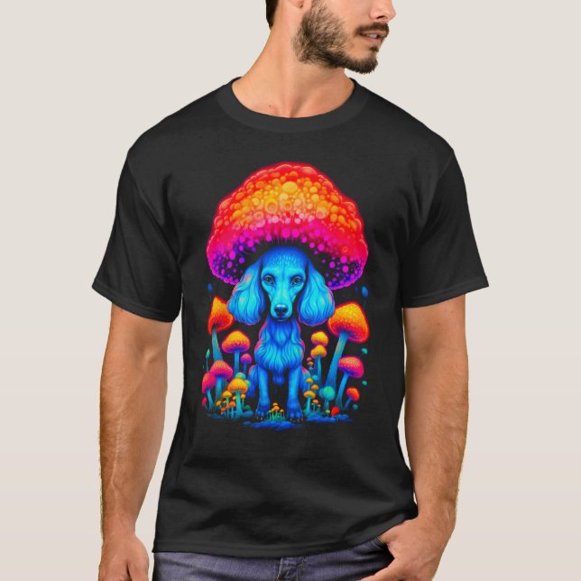 T-shirt Pop Poodle Dog Mushroom (Devant)