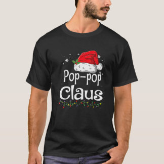 T-shirt Pop-Pop Claus Pajama de Noël Famille Correspondant