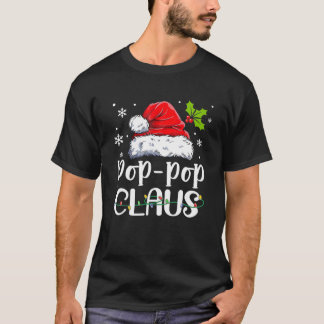 T-shirt Pop-Pop Claus Pajama de Noël Famille Correspondant