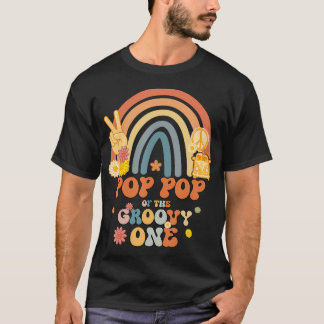 T-shirt Pop Pop de la Super One Rainbow Boho Anniversaire 