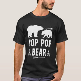 T-shirt Pop Pop Ours Flèche Grand-père Ours Cadeau Grands-