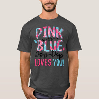 T-shirt Pop Pop Rose Ou Bleu Vous Aime Tie Dye Bébé Genre