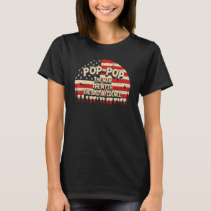 T-shirt Pop Pop The Man The Myth The Bad Influence Men Gra