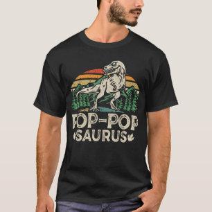 T-shirt Pop-popsaurus Dinosaure Papy Saurus Fête des Pères
