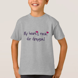 T-SHIRT POP RETRO "LA RACINE DE MON COEUR POUR GREYSON !"