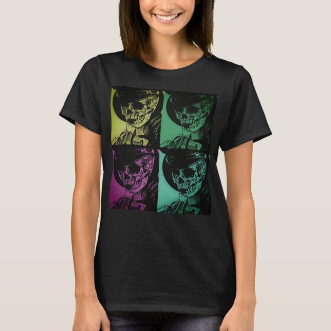 T-shirt Pop Skull Girl Sweatshirt (Devant)