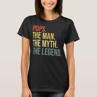 T-shirt Pop The Man The Myth The legeme Grand-père Best