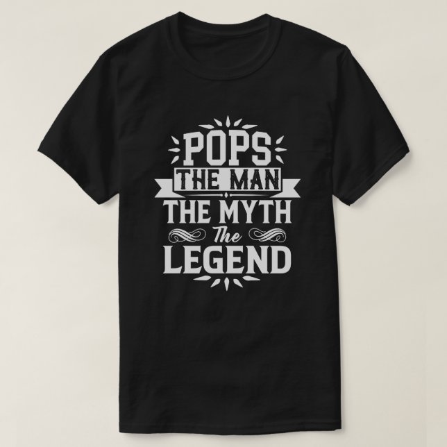 T-shirt Pop The Man The Myth The Legend Fête des pères (Design devant)