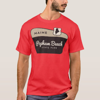 T-shirt Popham Beach State Park Maine Affiche de bienvenue