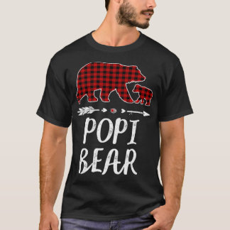 T-shirt Popi Bear Christmas Pajama Red Plaid Buffalo Famil