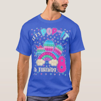 T-shirt Popit J'ai 8 ans pour les filles de 8 ans Unicor