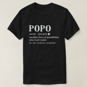 T-shirt Popo Définition Drôle Signification Cool Grand-P