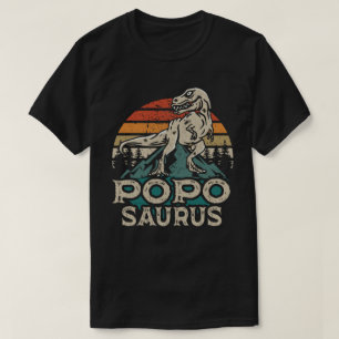 T-shirt Poposaurus Dinosaur Grandpa Saurus Fête des pères