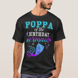 T-shirt Poppa De La Famille Correspondante De Sirène Anniv