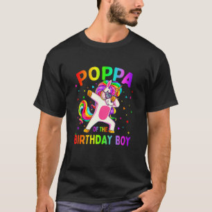 T-shirt Poppa de la fête d'anniversaire garçon Dabbing Uni