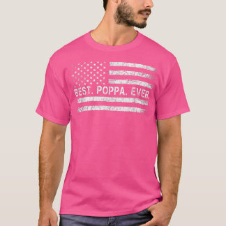T-shirt Poppa Ever America Flag Venin For Men Father