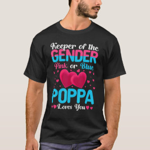 T-shirt Poppa Rose Ou Bleu Vous Aime Garder Révélation De