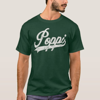 T-shirt Poppi Style Rétro pour cadeau drôle de grand-père