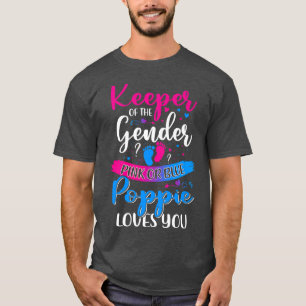 T-shirt Poppie Rose Ou Bleu Vous Aime Garder Révélation De