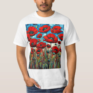 T-shirt Poppies rouges géantes 2