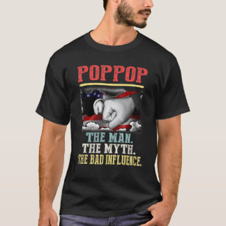 T-shirt Poppop Le Mythe De L'Homme Mauvaise Influence Vint