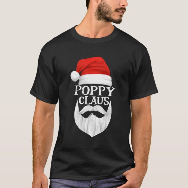 T-shirt Poppy Claus Père Noël Famille Correspondant Pyjama (Devant)