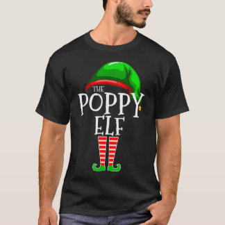 T-shirt Poppy Elf Family Matching Group Cadeau de Noël