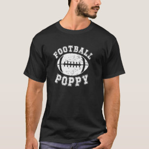 T-shirt Poppy Grandpa Poppy Du Football D'Un Joueur