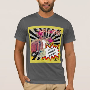 T-shirt Poppy Je suis un cheval génial! style comique T-Sh