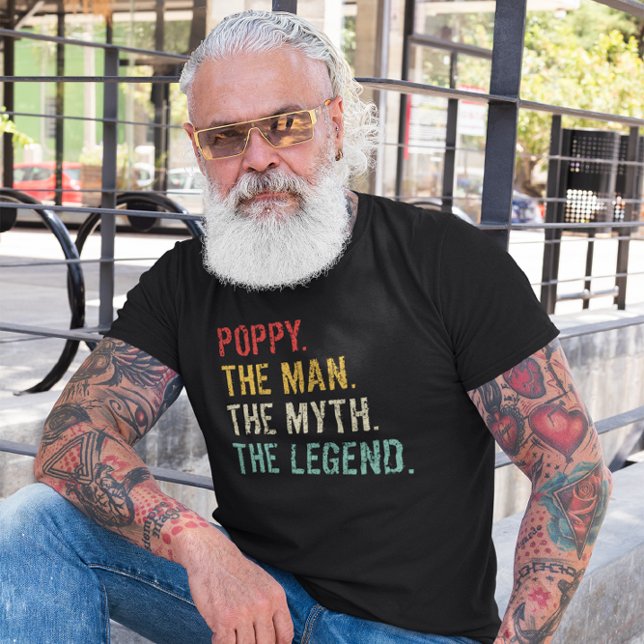 T-shirt Poppy L'Homme Le Mythe La Légende (Créateur téléchargé)