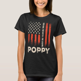 T-shirt Poppy L'Homme Le Mythe La Légende Grand-Père
